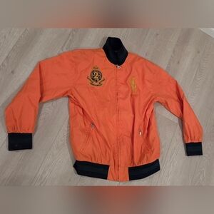 Vintage R.L. County Riders Jockey Club Polo Bomber Jacket With #2 Back Hit